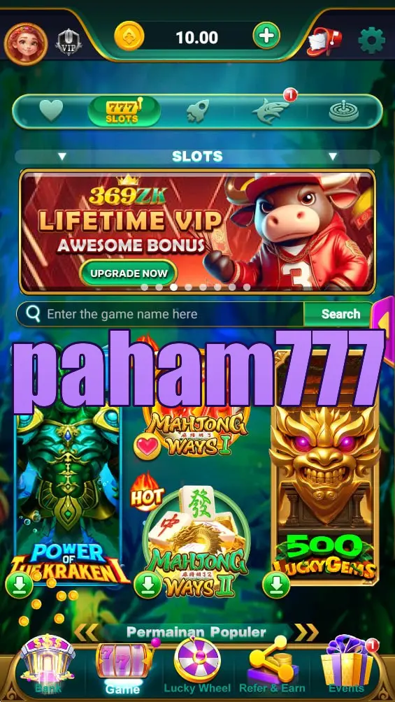 paham777 Tangkapan Layar - APK Resmi
